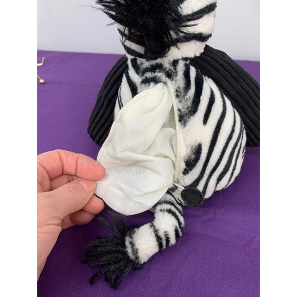 Scentsy Buddy 2012 Black and White Zebra Plush 9 inch Sitting - Picture 6 of 13
